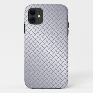 Coque Case-Mate Pour iPhone Arrière - plan de plaque diamant en acier brillant