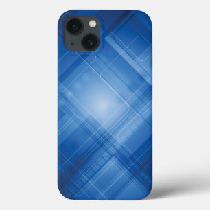 Etui iPhone 13 Arrière - plan de pointe bleu-foncé
