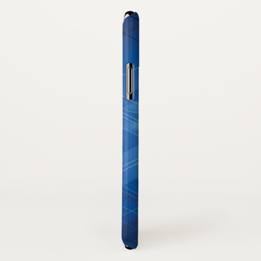 Coques Case-Mate iPhone Arrière - plan de pointe bleu-foncé (Dos/Droite)