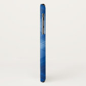 Coques Case-Mate iPhone Arrière - plan de pointe bleu-foncé (Dos/Gauche)