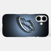 Coques Case-Mate iPhone Arrière-plan de projecteur de monogramme (Verso (horizontal))