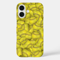 Arrière - plan de softball jaune