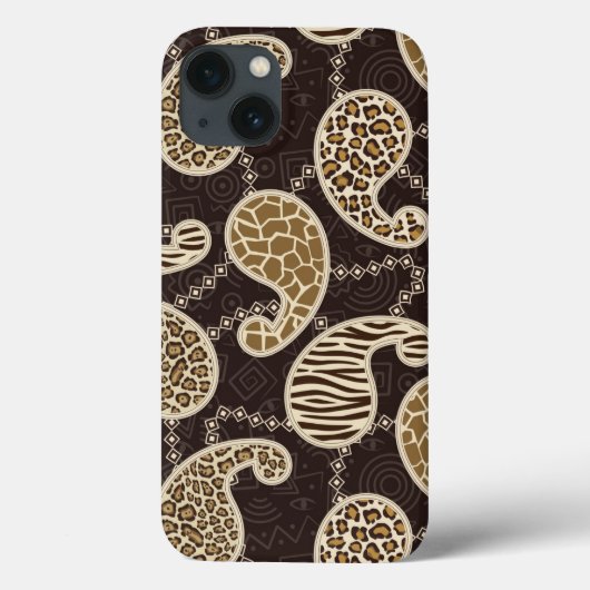 Coques Case-Mate iPhone Arrière - plan de style de Paisley (Verso)