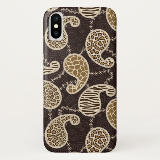 Coques Case-Mate iPhone Arrière - plan de style de Paisley (Dos)