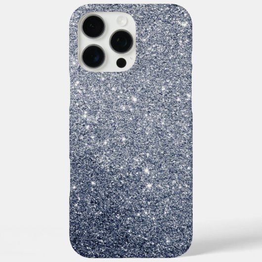 Coques Case-Mate iPhone Arrière - plan de style Parties scintillant gris a (Verso)