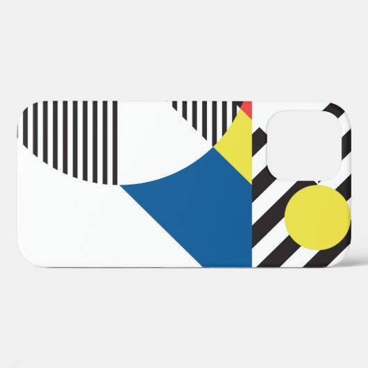 Coques Case-Mate iPhone Arrière - plan de style rétro moderne (Verso (horizontal))