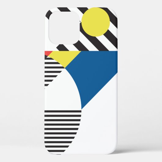 Coques Case-Mate iPhone Arrière - plan de style rétro moderne (Verso)