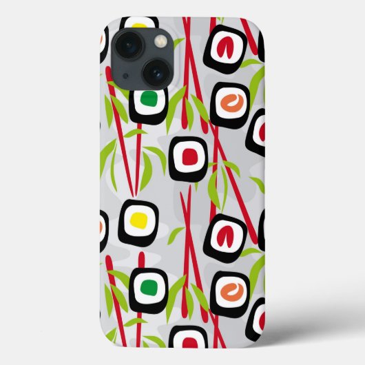 Coques Case-Mate iPhone Arrière - plan de sushi (Verso)