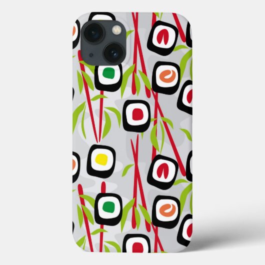 Coques Case-Mate iPhone Arrière - plan de sushi (Verso)
