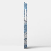 Coques Case-Mate iPhone Arrière - plan de texture de jean bleu déchirée. D (Verso / Gauche)