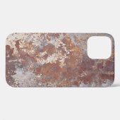 Coques Case-Mate iPhone Arrière - plan de texture métallique rouillé (Verso (horizontal))