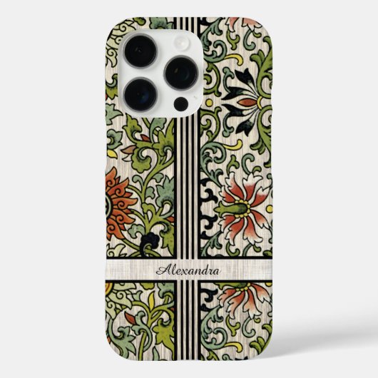 Coques Case-Mate iPhone Arrière - plan de texture personnalisée Damask (Verso)