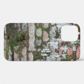 Coques Case-Mate iPhone Arrière - plan de vieilles briques orange et gris, (Verso (horizontal))
