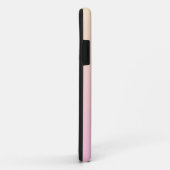 Coques Case-Mate iPhone Arrière - plan dégradé rose pâle et jaune (Dos/Droite)