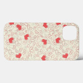 Coques Case-Mate iPhone Arrière - plan des Coeurs mignons (Verso (horizontal))