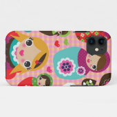Coques Case-Mate iPhone arrière - plan d'illustration de poupée russe (Dos (Horizontal))