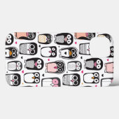 Coques Case-Mate iPhone arrière - plan d'illustration d'oiseau de pingouin (Verso (horizontal))