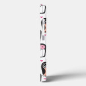 Coques Case-Mate iPhone arrière - plan d'illustration d'oiseau de pingouin (Verso / Gauche)