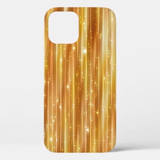 Coques Case-Mate iPhone Arrière - plan doré abstrait brillant avec parties (Verso)