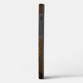 Coques Case-Mate iPhone Arrière - plan en bois avec cheval de mer mécaniqu (Verso / Gauche)