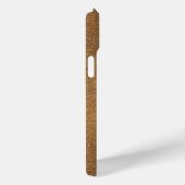 Coques Case-Mate iPhone Arrière - plan en cuir couleur chameau (Verso / Droite)