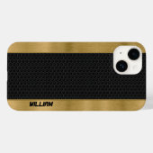 Coques Case-Mate iPhone Arrière - plan en métal à trou noir (Verso (horizontal))