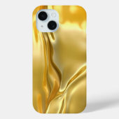 Coques Case-Mate iPhone arrière - plan en or liquide (Verso)