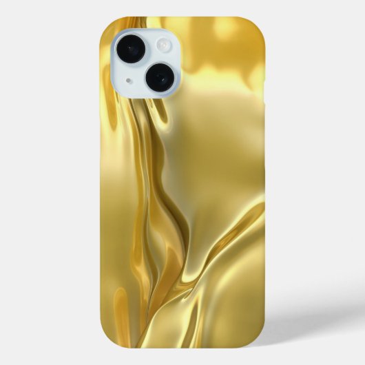 Coques Case-Mate iPhone arrière - plan en or liquide (Verso)