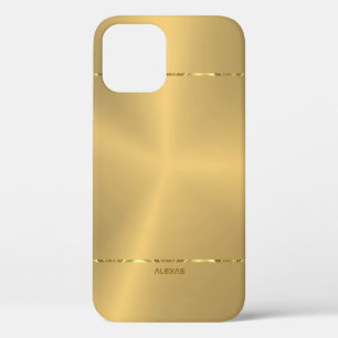 Case-Mate iPhone Case Arrière - plan en or métallique minimaliste brilla