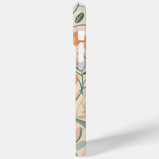 Coques Case-Mate iPhone Arrière - plan esthétique Fille Botanique Rose (Verso / Gauche)