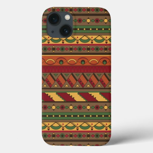 Coques Case-Mate iPhone Arrière - plan ethnique (Verso)