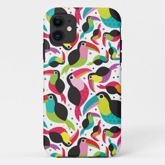 Coques Case-Mate iPhone arrière - plan exotique d'oiseau de toucan du (Dos)