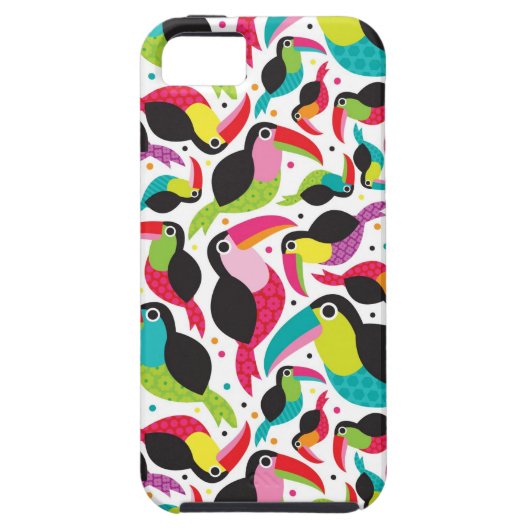 Coques Case-Mate iPhone arrière - plan exotique d'oiseau de toucan du (Dos)