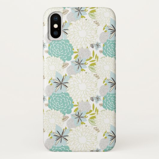 Coques Case-Mate iPhone Arrière - plan floral (Dos)