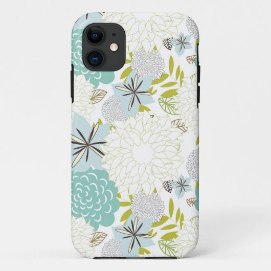 Coques Case-Mate iPhone arrière - plan floral (Dos)