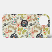 Coques Case-Mate iPhone Arrière - plan floral (Verso (horizontal))