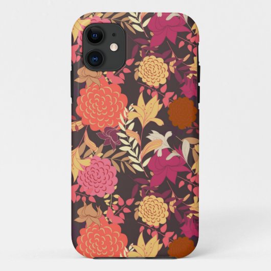 Coques Case-Mate iPhone Arrière - plan floral 2 (Dos)