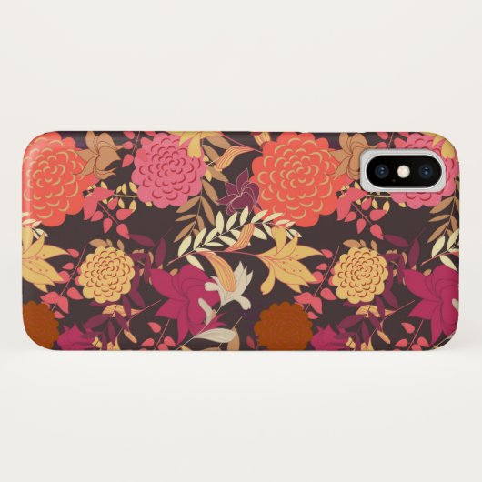 Coques Case-Mate iPhone Arrière - plan floral 2 2 (Dos (Horizontal))