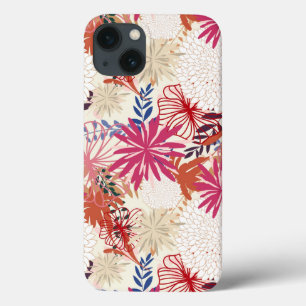Etui iPhone 13 Arrière - plan floral 3