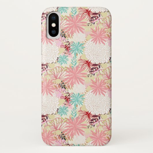 Coques Case-Mate iPhone arrière - plan floral 4 (Dos)