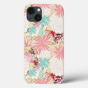 iPhone 13 Case Arrière - plan floral 4