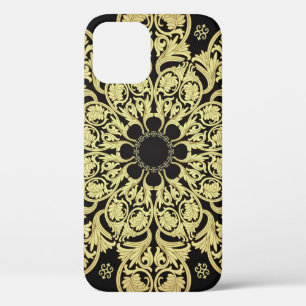 Case-Mate iPhone Case Arrière - plan Floral de luxe en or