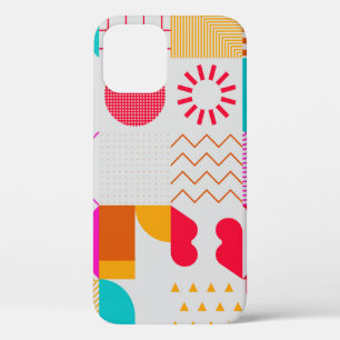 Case-Mate iPhone Case arrière - plan géométrique tendance des années 80-