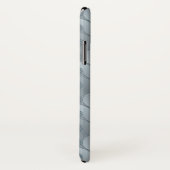 Coques Case-Mate iPhone Arrière - plan gris abstrait d'écoulement (Dos/Droite)