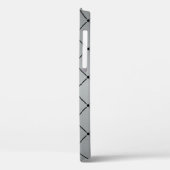 Coques Case-Mate iPhone Arrière - plan gris métallique (Verso / Gauche)