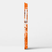 Coques Case-Mate iPhone Arrière - plan grunge brun foncé. Noir blanc orang (Verso / Gauche)