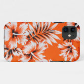 Coques Case-Mate iPhone Arrière - plan hawaïen de fleur de ketmie (Dos (Horizontal))