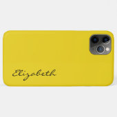 Coques Case-Mate iPhone Arrière - plan jaune clair (Dos (Horizontal))