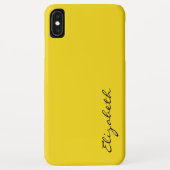Coques Case-Mate iPhone Arrière - plan jaune clair (Dos)