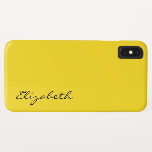 Coques Case-Mate iPhone Arrière - plan jaune clair (Dos (Horizontal))
